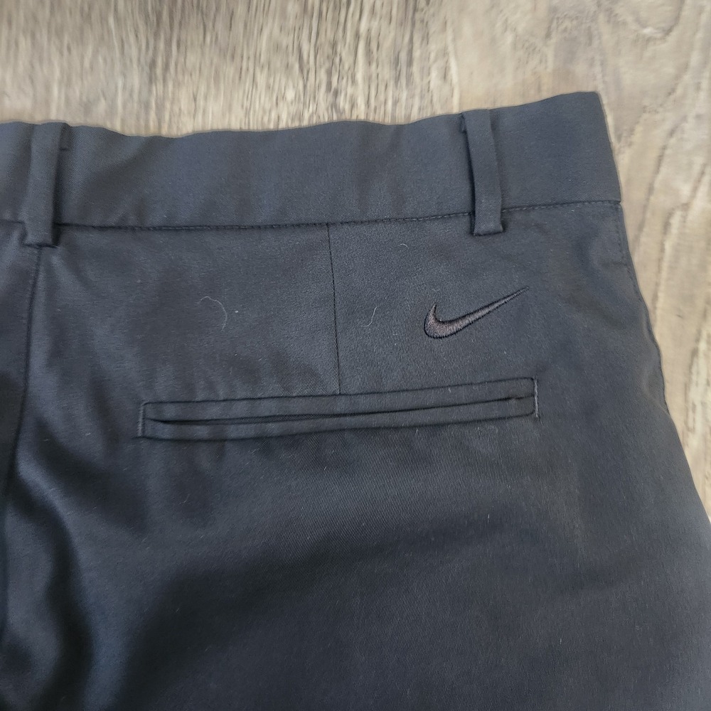 Nike Dri-Fit Men's Flat Front Golf Casual Shorts Black Size 30 Medium READ - Picture 6 of 11